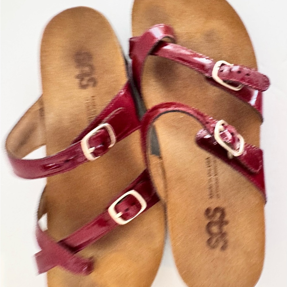 SAS Women's Shelly Toe Loop Slide Sandals Tripad Comfort Buckle Strap 7.5 - Picture 5 of 15